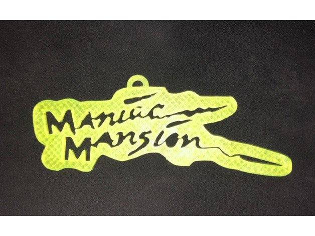 maniac mansion logo du titre vidéo jeux 3D print model - Mito3D