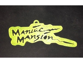 maniac mansion logotipo de título video juegos 3d print model - Mito3D