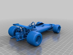 mclaren m7a f1 v2 120 veículos A impressão 3d fórmula a 1 modelo raça 3d print model - Mito3D