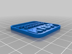 kisp sleutelhanger 3d l'impression 3d print model - Mito3D