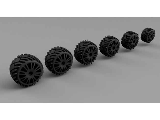 gaslands gelo rodas brinquedos jogos hotwheels pneu pneus 3D print model - Mito3D