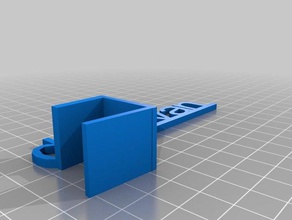 il mio personalizzato shelf-talker staffa sinistra i segni loghi 3d print model - Mito3D