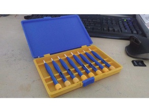 boite pour tournevis c ramique ceramic screwdriver box tool holders & boxes rangement screwdrivers 3d print model - Mito3D