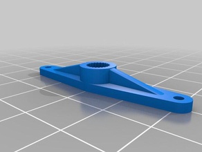 my customized parametric servo horns arms hitec futaba actobotics tetrix robotics 3d print model - Mito3D