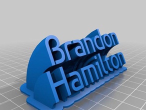 brandon hamilton office personalizzato 3d print model - Mito3D