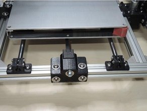 y-belt tensioner anet a6 evolution cube 3d printer parts 3d print model - Mito3D