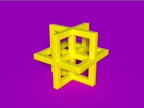 leonardo da vincis geometric shape math art 3d geometry cube 3d print model - Mito3D