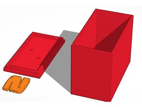 caja monedas Sitz 3d drucken box Geld Geld-box storage tabletop tapa 3d print model - Mito3D
