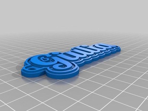 giulia keychain keychains customized 3d print model - Mito3D