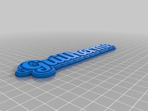 guilherme keychain keychains customized 3d print model - Mito3D