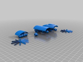 jet-transformer Körper 3d drucken 3d print model - Mito3D