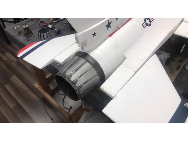 freewing 90mm f-16 de la tuyère d'échappement rc véhicules 3D print model - Mito3D