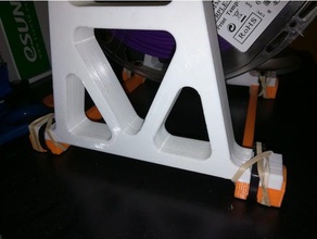 taz 5 Bahn proxy overhead-spool-Halter 3d Drucker Teile filament spool holder lulzbot taz5 3d print model - Mito3D