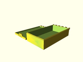 einfache klappbare box tool Inhaber Boxen 3d print model - Mito3D