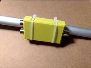 rca splitter-accoppiatore blocco di connessione il fai da te connettore 3d print model - Mito3D