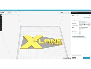 logo x-plane espa&ntildeol other 3d print model - Mito3D