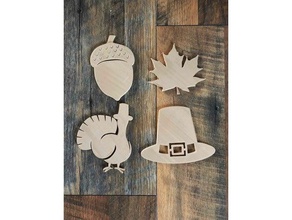 thanksgiving fall coasters kitchen dining drink coaster nsfw decor turkey 3d print model - Mito3D