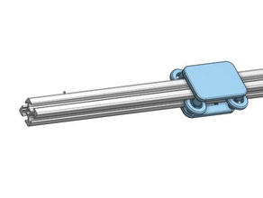1010 aluminium extrusion roller diy rail guide 605 605zz 8020 aluminum bearing linear motion 3d print model - Mito3D