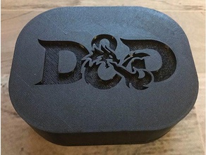 d&d 9 dice box figurine case dicebox dnd dungeons dragons 3d print model - Mito3D