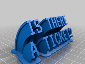 il mio personalizzato spazzare 2-linea di targa office su misura 3d print model - Mito3D