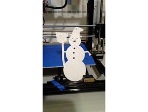 snowman ornament decor christmas holiday decoration 3d print model - Mito3D