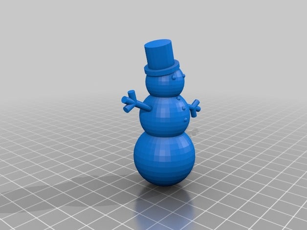bonhomme de neige 1 3D print model - Mito3D