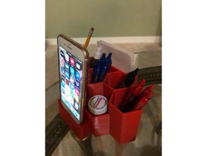 desk pen organizer iphone7 plus organization iphone stand 3d print model - Mito3D