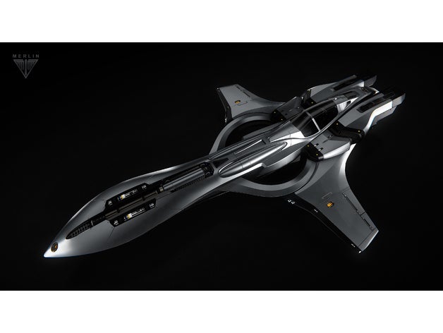 star citizen kruger p-52 merlin veicoli 3D print model - Mito3D