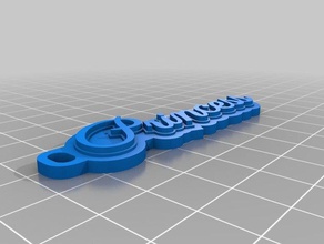 princesa tag chaveiros personalizado 3d print model - Mito3D