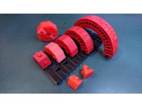fischertechnik angular bloco de 45&deg winkelstein construção brinquedos 3d print model - Mito3D