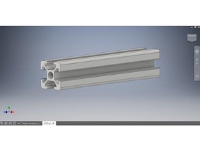 personalizable 2020 t6 perfil 3d de la impresora partes extrusión aluminio 3d print model - Mito3D
