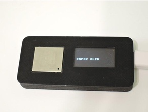 wemos esp32 oled box electronics 3d printed case bumper housing 3d print model - Mito3D