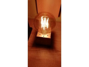 filament bulb desk stand diy 3d print model - Mito3D