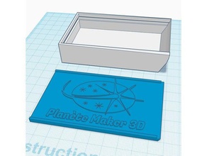 boiter personnalisable despeje carte de visite e da ue 3d impressão casa 3d print model - Mito3D
