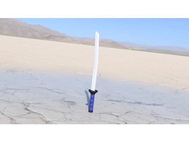 espada ninja adereços tartarugas samurai 3D print model - Mito3D