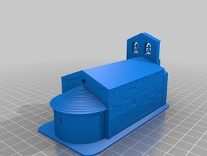 ermita de sant quirc durro des bâtiments structures 3d print model - Mito3D