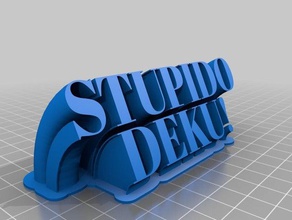 stupido deku office angepasst 3d print model - Mito3D