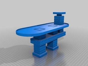 adeptus titanicus radok linha spaceport destino da plataforma 1 jogos tampo de mesa warhammer wh40k 3d print model - Mito3D