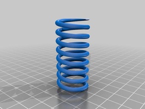 my customized parametric helical coil spring engineering 3d print model - Mito3D