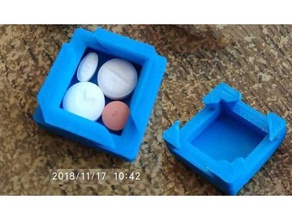 go pill box containers 3d print model - Mito3D