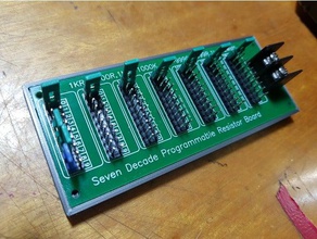 seven decade programmable resistor board electronics 3d print model - Mito3D