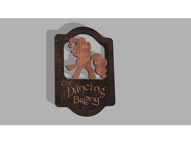 inn dancing brony signs logos pony lotr 3D print model - Mito3D