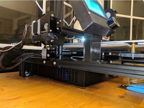 cr-10 integrated 3d printer accessories control box cr10 feet octoprint case power supply raspberry pi 3d print model - Mito3D