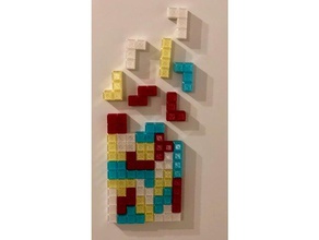 tetris fridge magnets decor 3d print model - Mito3D