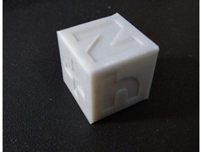 +hn test cube 3d printing tests 3d print model - Mito3D