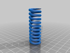 my customized parametric helical coil spring11 engineering 3d print model - Mito3D