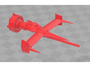 swordfish ii cowboy bebop kleinen Maßstab - Spielzeug Spiel Zubehör anime Raumschiff xwing miniaturen 3d print model - Mito3D