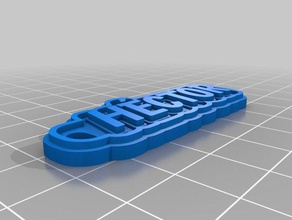 hector llaveros personalizado 3d print model - Mito3D