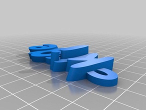 portachiavi klinge i personalizzato 3d print model - Mito3D