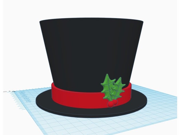 snowmans cilindro multicolor modelli cappello 3D print model - Mito3D